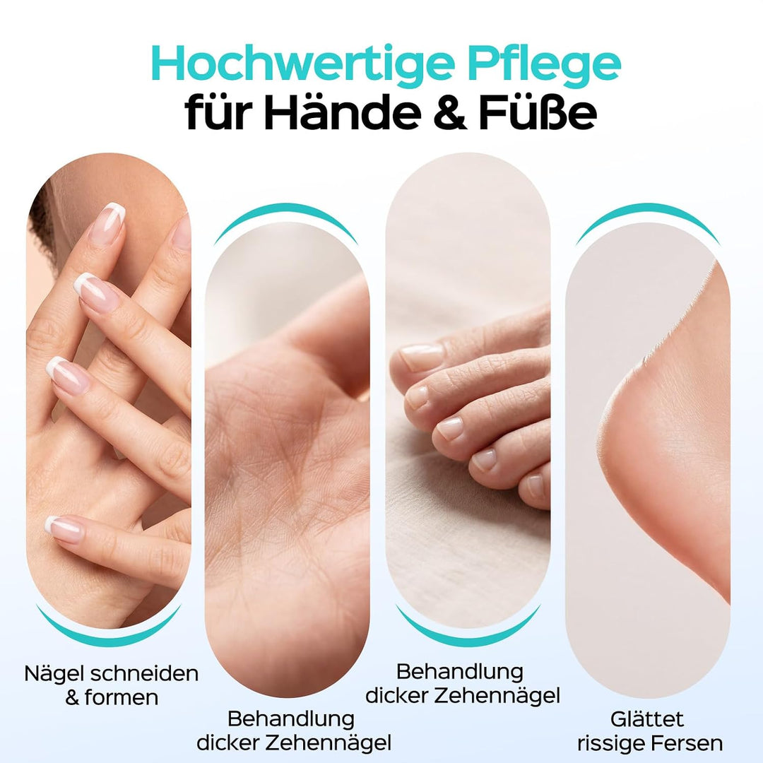 COSLUS C60 Kabellos Elektrischer Nagelfräser, 45000 U/Min für Gelnägel Roségold und Weiss, Roségold