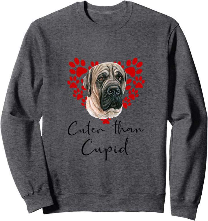 Englischer Mastiff Cuter Than Cupid Hunde Valentinstag Sweatshirt