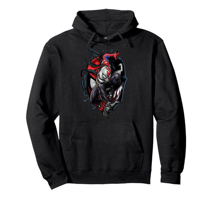 Marvel Spider-Man Venom Big Face Mashup Pullover Hoodie