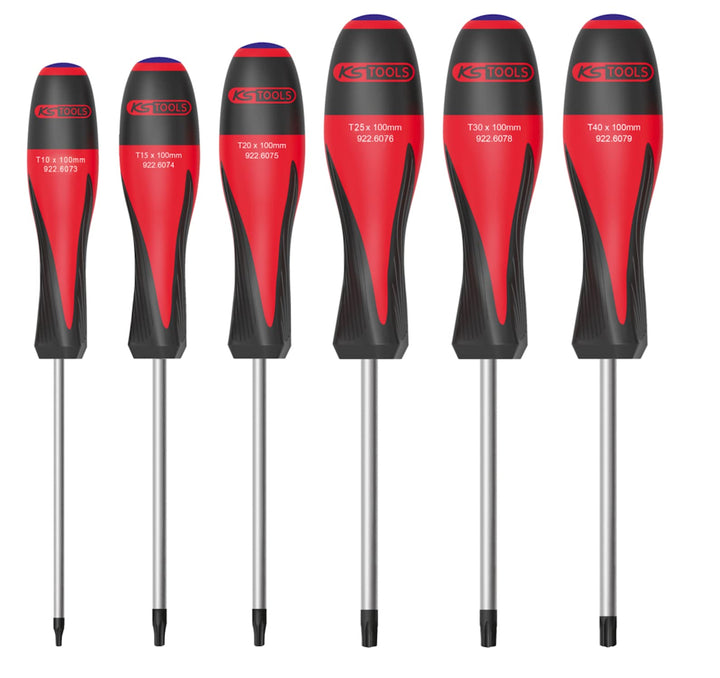 KS Tools 922.6070 Ultimate®: Torx® Schraubendreher-Set 6 Stück perforiert