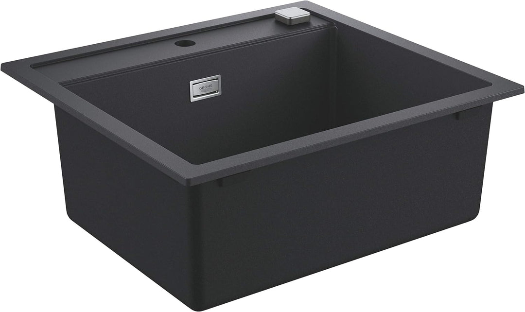 GROHE K700 | Kompositspüle | granit schwarz | 31651AP0 K700 Granit Schwarz 56 x 51 cm Kompositspüle,