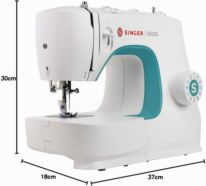 Singer M3305 Nähmaschine, white,green