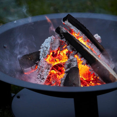Barbecook Feuerschale für den Garten aus Gusseisen, gartendeko, schwarz, 60x60x33cm 60 cm, 60 cm