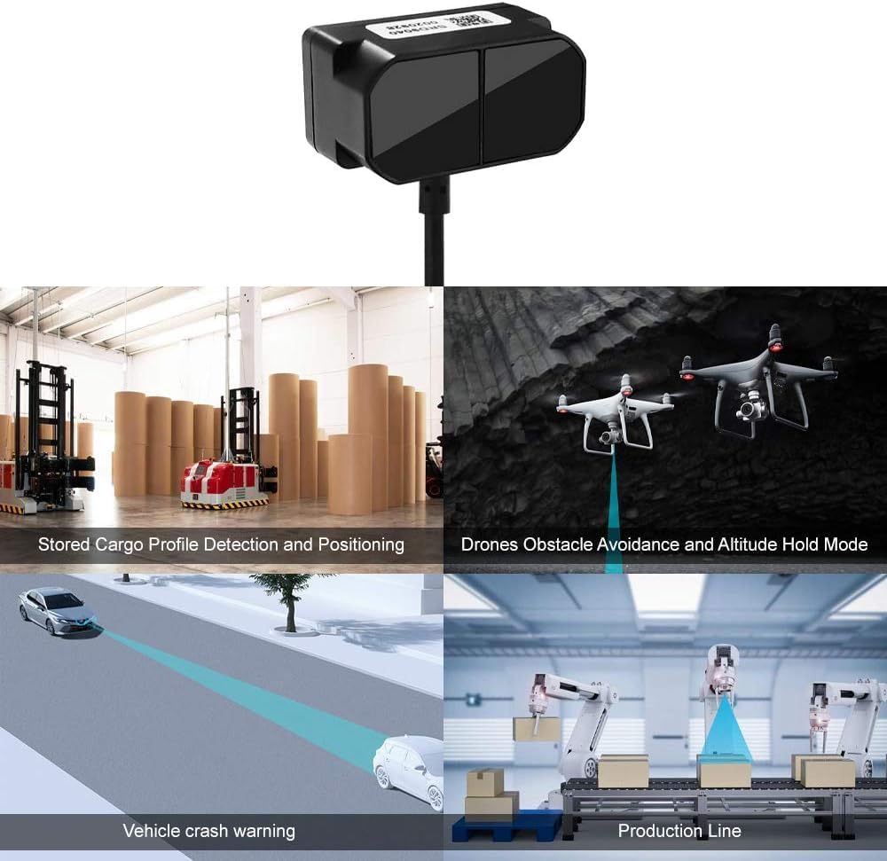 TFmini Plus Lidar Sensor 12m Messbereich Entfernung Einpunkt-Finder Modul kompatibel mit Pixhawk und