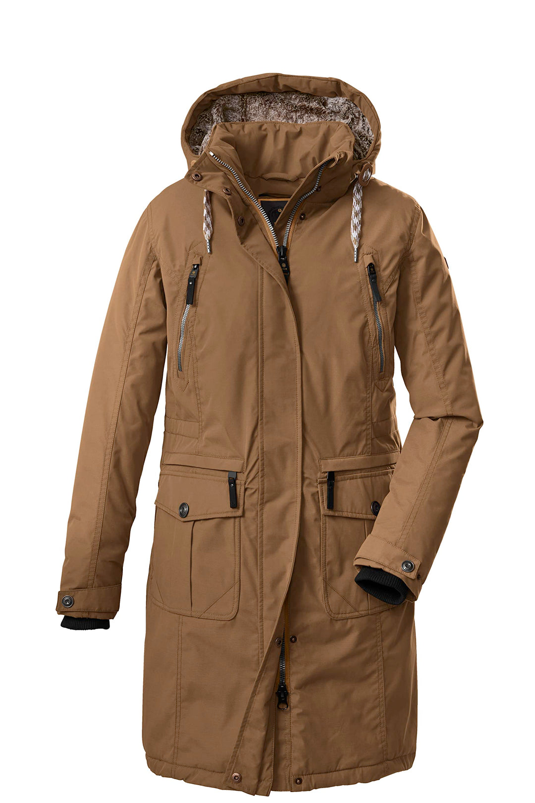 G.I.G.A. DX Damen Gw 47 Wmn Ct Casual Funktionsmantel mit abzippbarer Kapuze 36 hellbraun, 36 hellbr