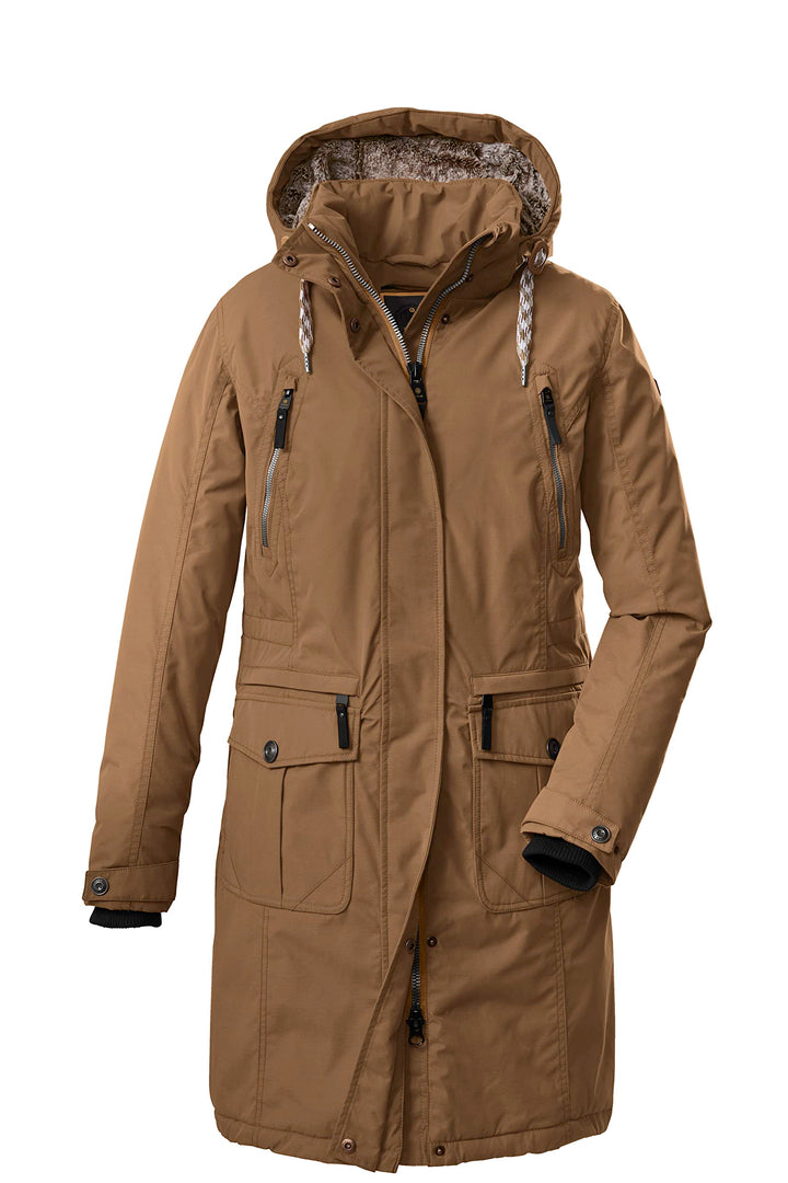 G.I.G.A. DX Damen Gw 47 Wmn Ct Casual Funktionsmantel mit abzippbarer Kapuze 36 hellbraun, 36 hellbr