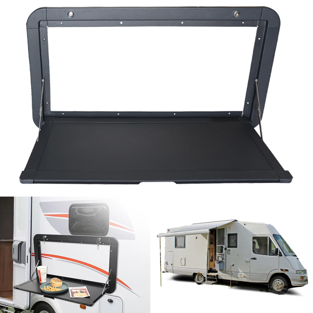Klappbarer Picknicktisch für Wohnwagen, Wandmontage mit abschliessbarem Aluminium-Kit, ideal für den