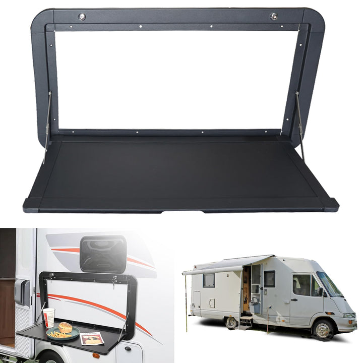 Klappbarer Picknicktisch für Wohnwagen, Wandmontage mit abschliessbarem Aluminium-Kit, ideal für den
