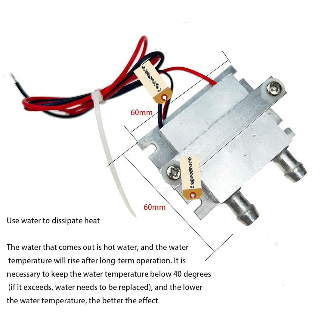 Lsgoodcare 12V Thermoelektrisches Peltier Kühlsystem, Halbleiterkühlung Kühler DIY Kit Mini Air Cond