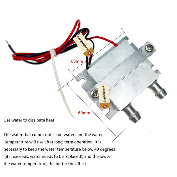 Lsgoodcare 12V Thermoelektrisches Peltier Kühlsystem, Halbleiterkühlung Kühler DIY Kit Mini Air Cond