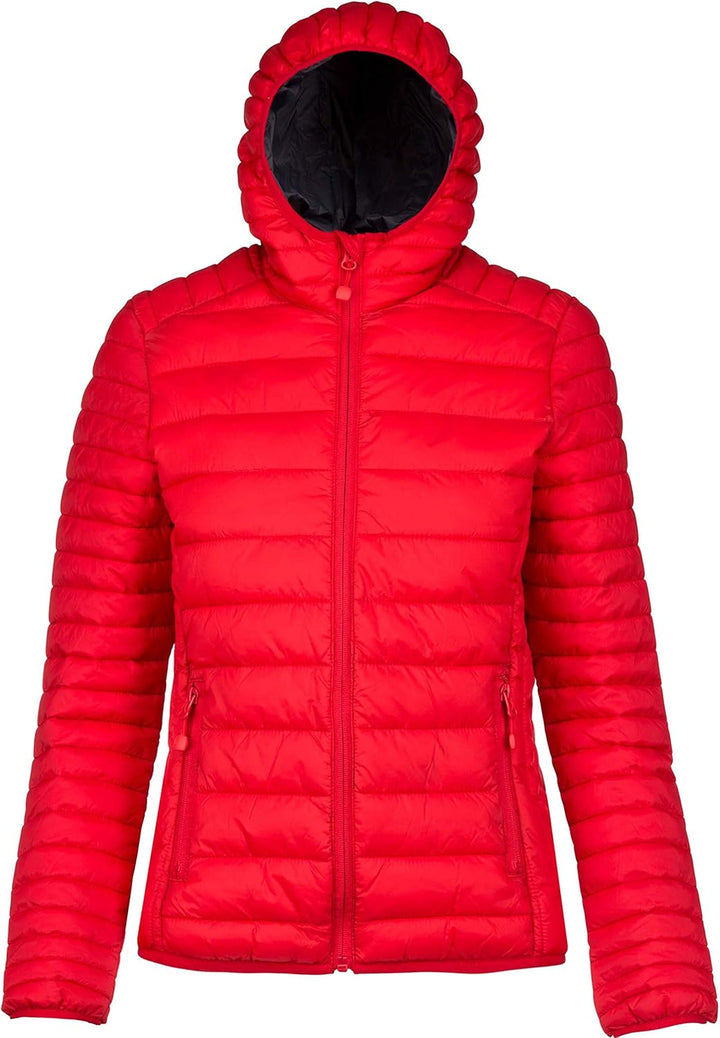 Kariban | K6111 Leichte Damen Kapuzen Steppjacke, Grösse:XXL, Farbe:Marl Silver