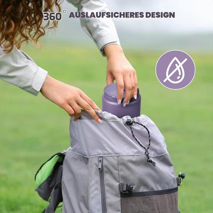 Itslife Thermobehälter für Essen 760ml, Thermo Lunchbox Kinder mit Schnallendeckel und Löffel, Warmh