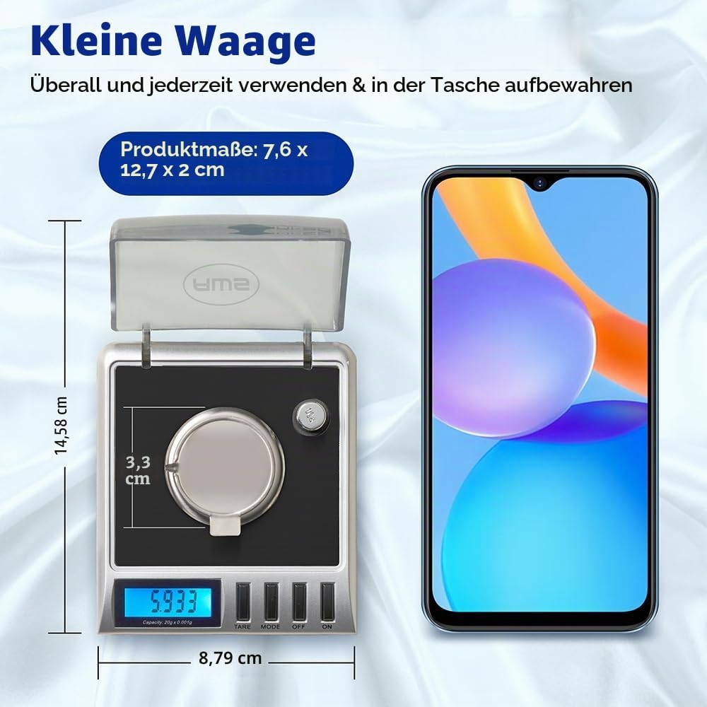 AMERICAN WEIGH SCALES Black Gemini 20 schwarz Digitale Küchenwaage, Kunststoff AWS-Serie 100G Schwar