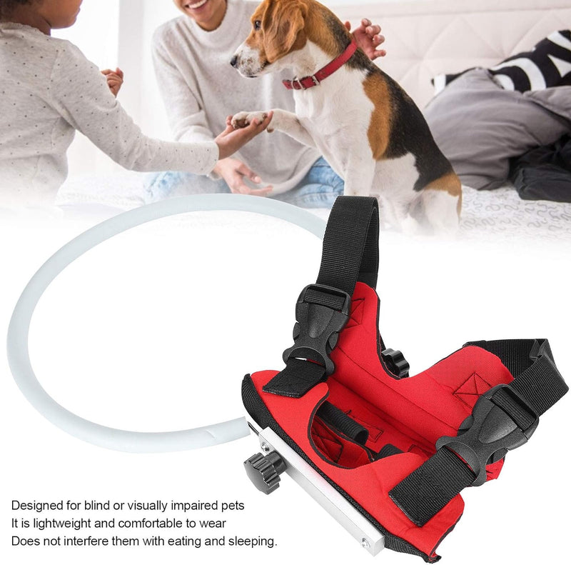 Zerodis Blind Pet Anti-Kollisionsring, Pet Anti-Kollisionsring Verstellbarer Pet Safe Halo-Gurt für