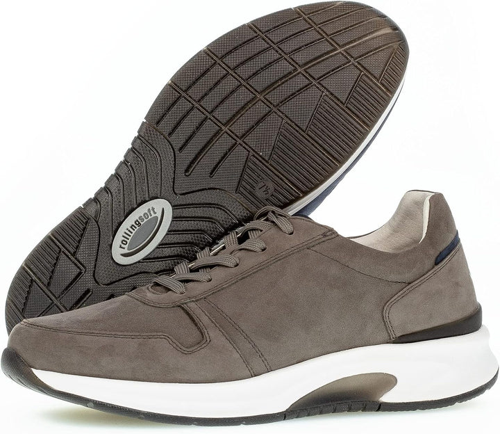 Pius Gabor Herren Sneaker Low, Männer Halbschuhe,Wechselfussbett, 10 Grau