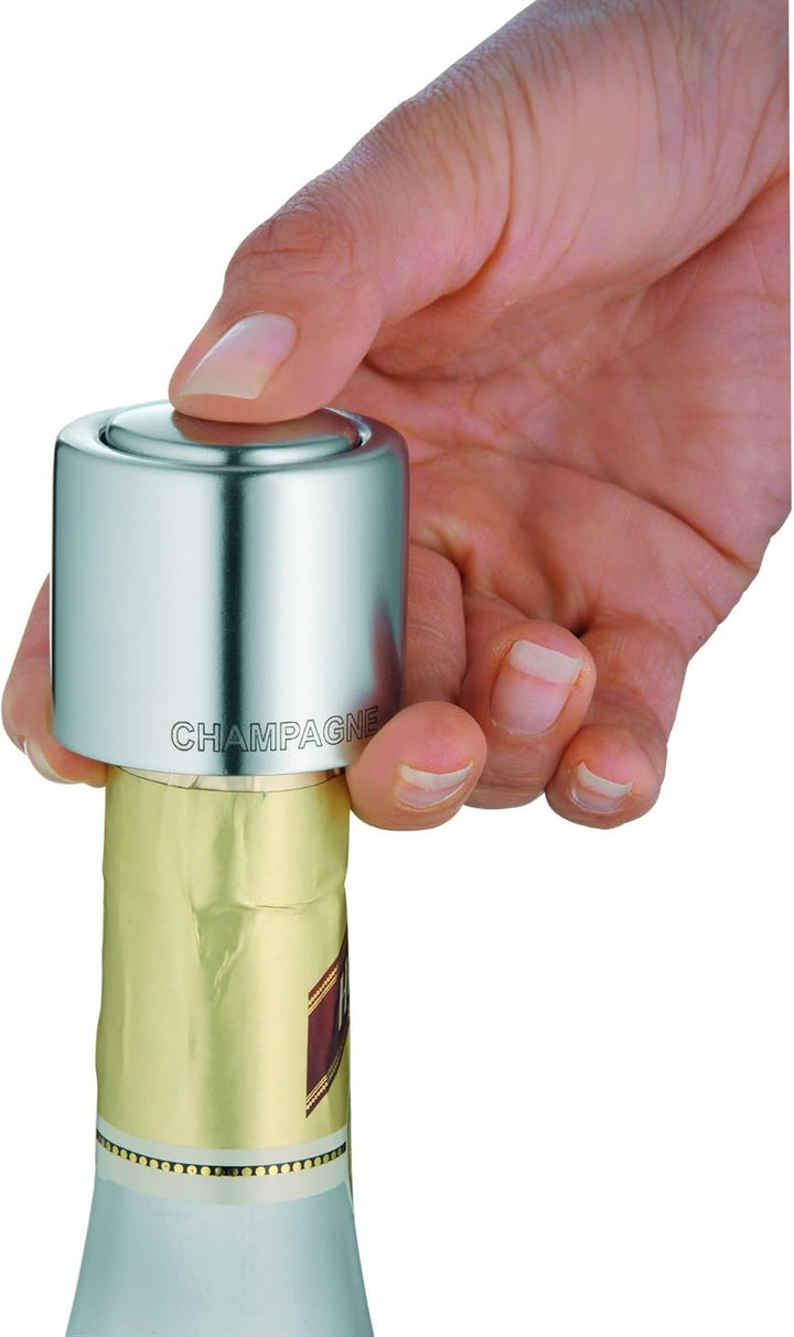 WMF Minimühle Cromargan Edelstahl rostfrei Acrylglas Handwäsche & Sektflaschenverschluss passt auf j