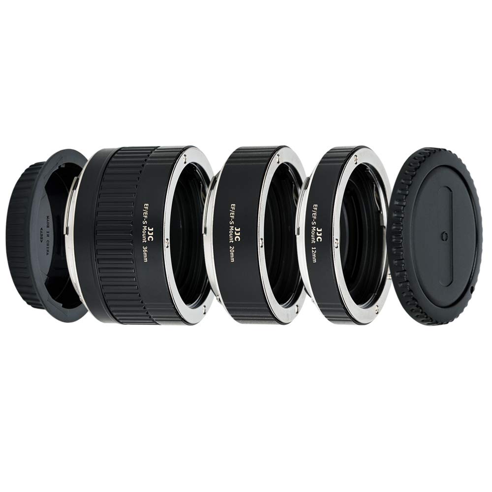 JJC Autofokus Makro Zwischenringe (AF) mit TTL-Belichtung für Makrofotographie 12mm 20mm und 36mm (P