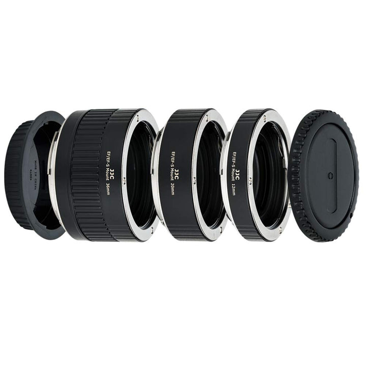 JJC Autofokus Makro Zwischenringe (AF) mit TTL-Belichtung für Makrofotographie 12mm 20mm und 36mm (P