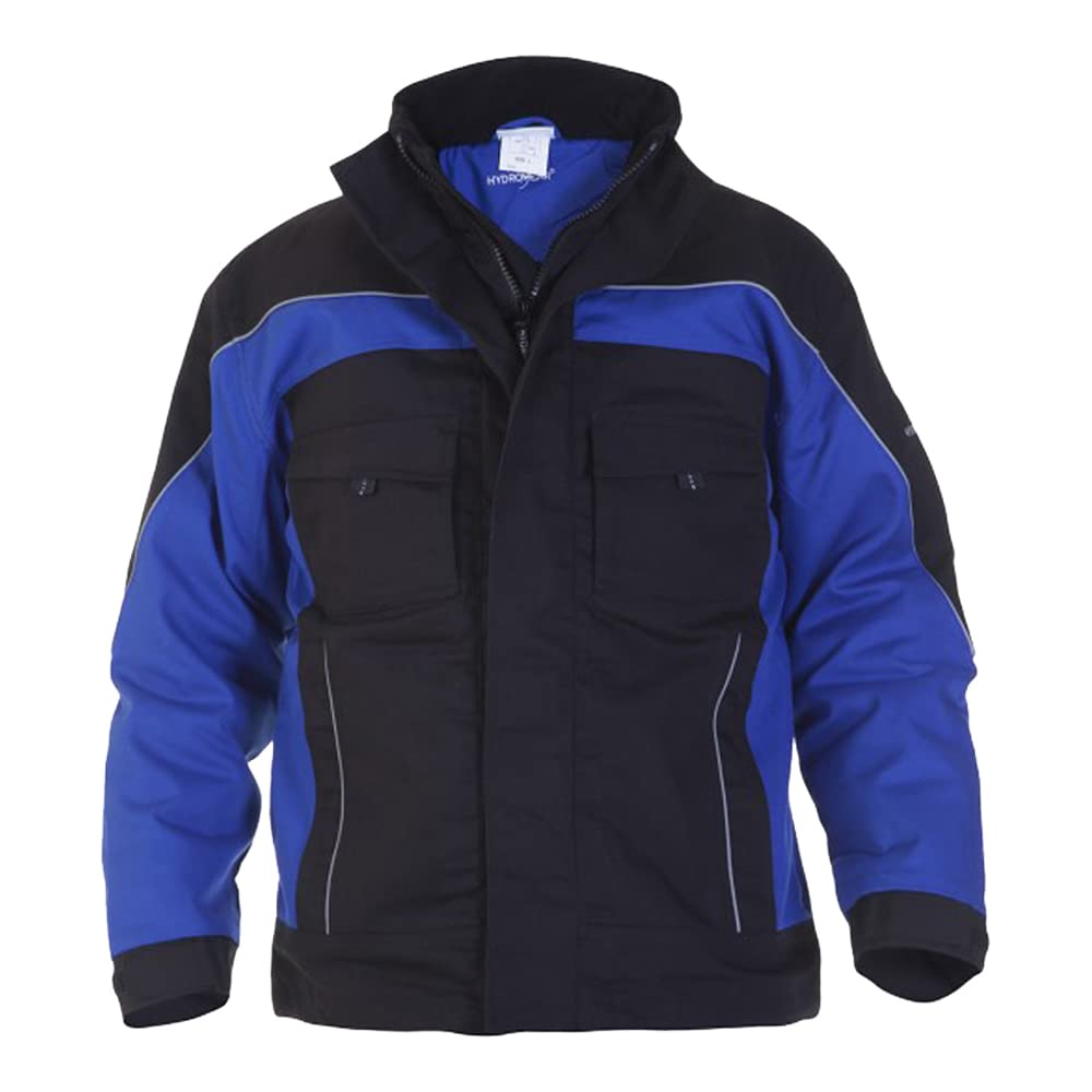 42553 Rijswijk Segeltuch-Pilotenjacke Königsblau/Schwarz Grösse M M Schwarz - Kornblau, M Schwarz -
