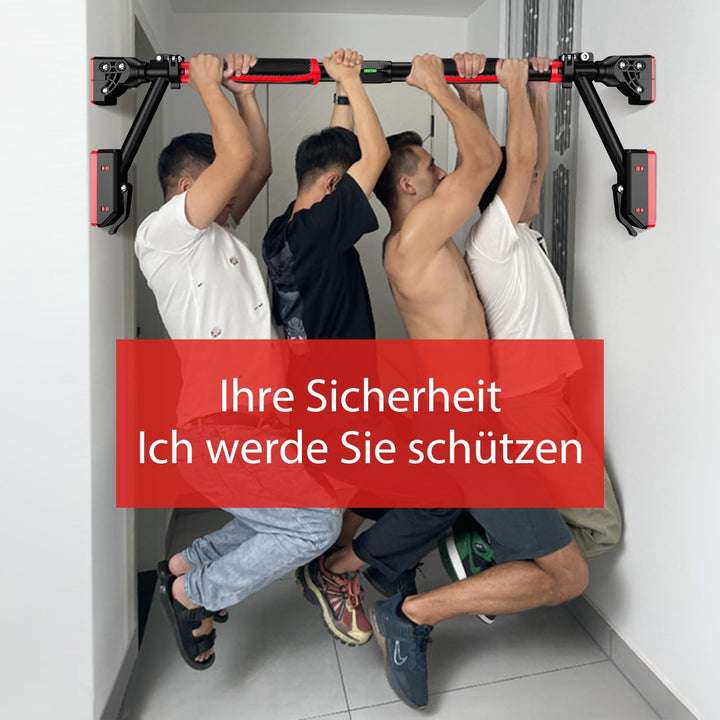 78-98cm MERUYOO Klimmzugstange für Türrahmen zum Einhängen ohne Schrauben und kein Abrutschen, Profi