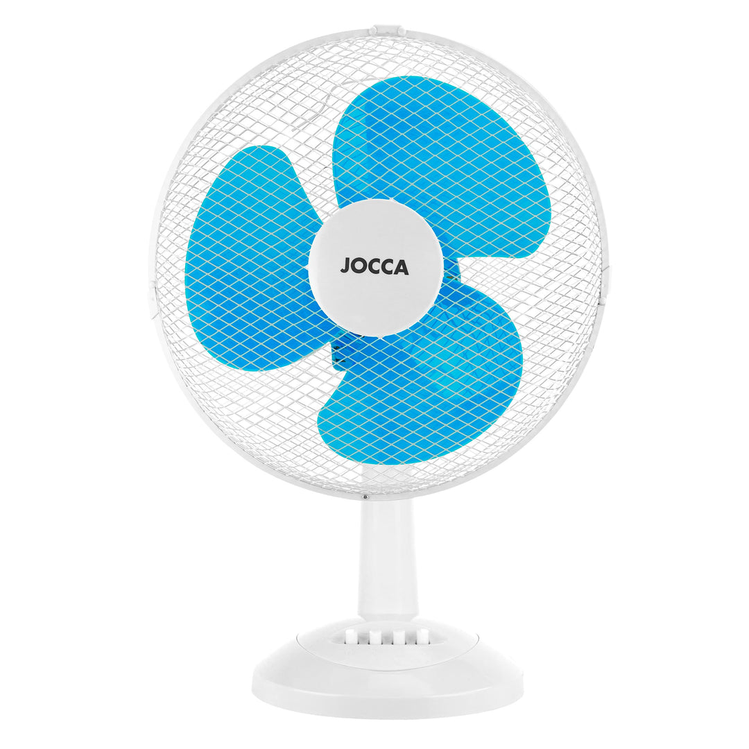 Jocca – Tragbarer Tischventilator mit 30 cm Durchmesser | Oszillationssystem mit 3 Flügeln | Ventila