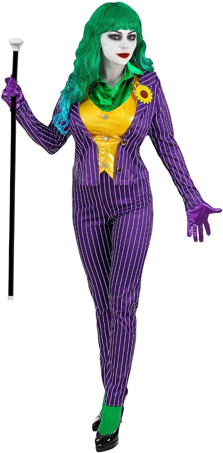 "EVIL CLOWN" (jacket with shirt and vest, pants, gloves) - (XS), XS