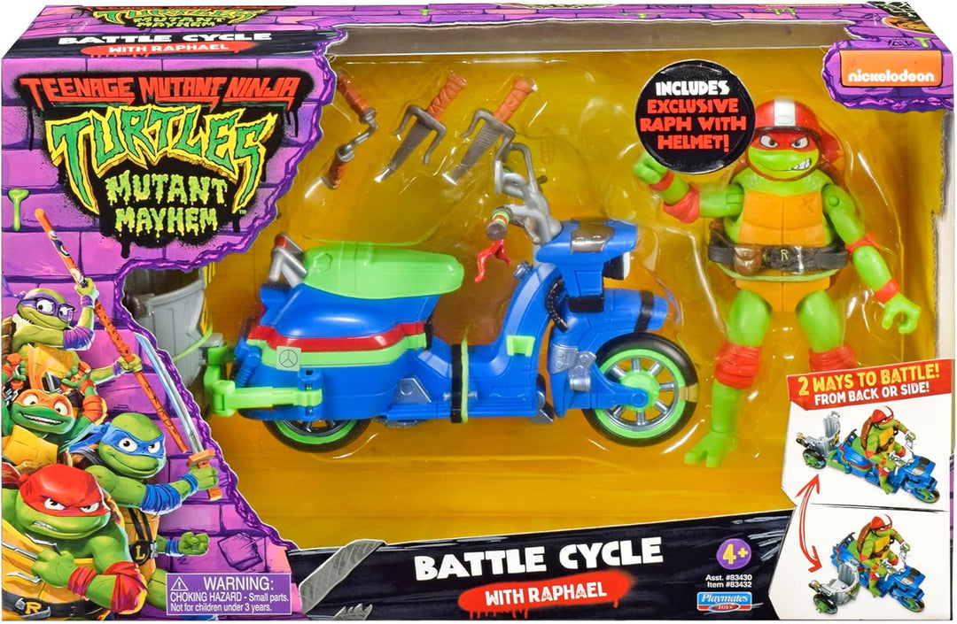 Teenage Mutant Ninja Turtles - Turtle Cycle W/Sidecar & Figure