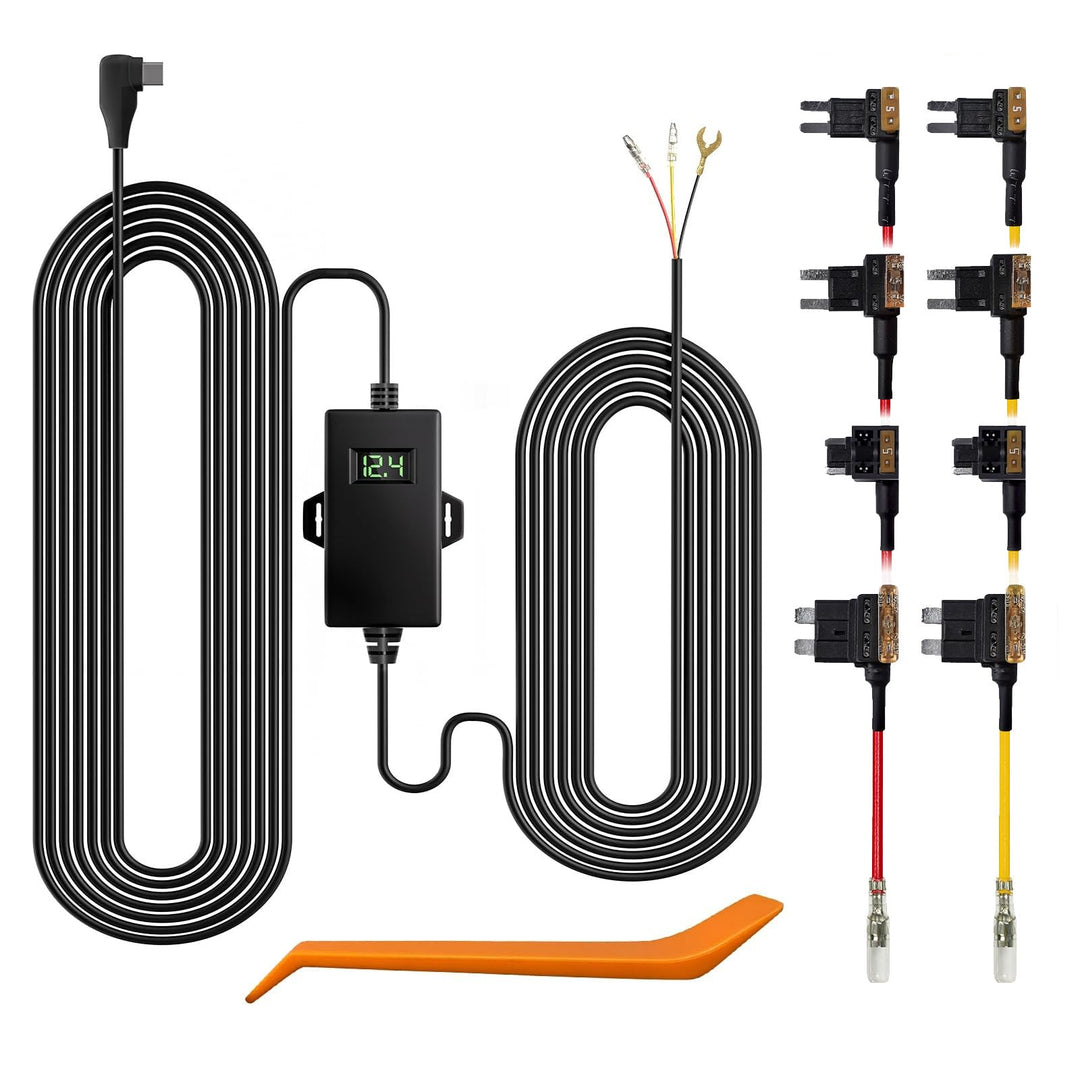 WOLFBOX Acc Hardwire Kit für G840S/G930/G850/G900/G840H, Nicht geeignet für D07, Typ-C-Hardwire-Auto