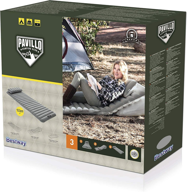 Pavillo Bestway Flexchoice Aufblasbare Campingmatratze für Einzelbetten 190 x 70 x 10,5 cm mit verst