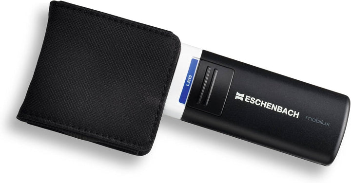 Eschenbach Optik Lupe Handlupe mit LED-Beleuchtung mobiluxLED Vergrösserung: 5X Linsengrösse: (Ø) 58