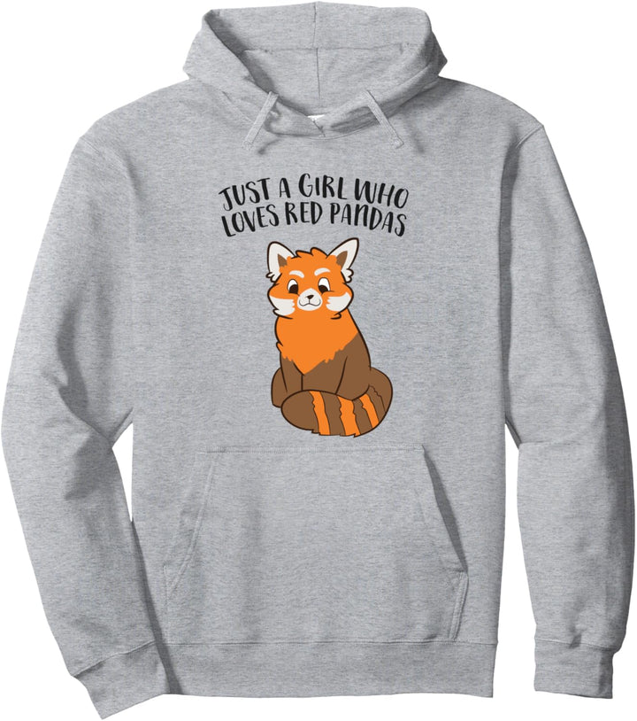 Nur ein Mädchen, das Red Pandas liebt Pullover Hoodie