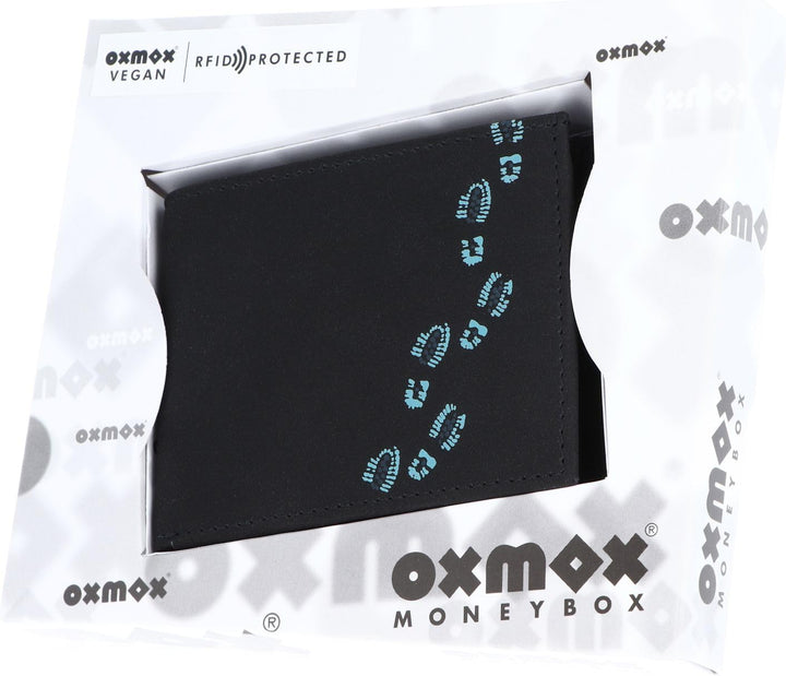 Oxmox New Cryptan - Geldbörse 2cc 10 cm RFID footsteps, Einheitsgrösse