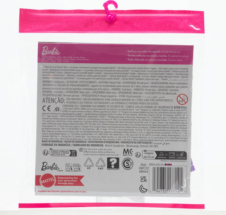 Barbie Fashions 2er-Pack Bekleidungsset, 2 Outfits für Barbie Puppe enthalten Meerjungfrau Themed Kl