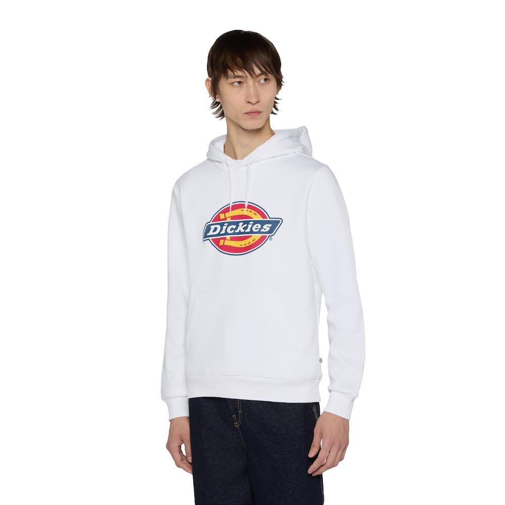Dickies Herren Icon Logo Hoodie Hooded Sweatshirt S Weiss, S Weiss
