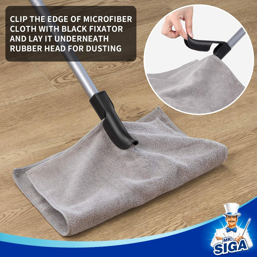MR.SIGA Gummibesen zur Entfernung von Tierhaaren mit integriertem Abzieher, 3-in-1-Bodenbürste für T