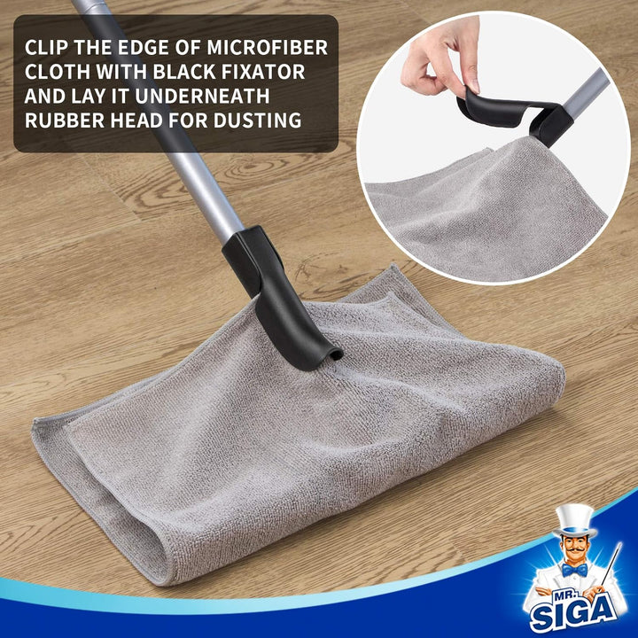 MR.SIGA Gummibesen zur Entfernung von Tierhaaren mit integriertem Abzieher, 3-in-1-Bodenbürste für T