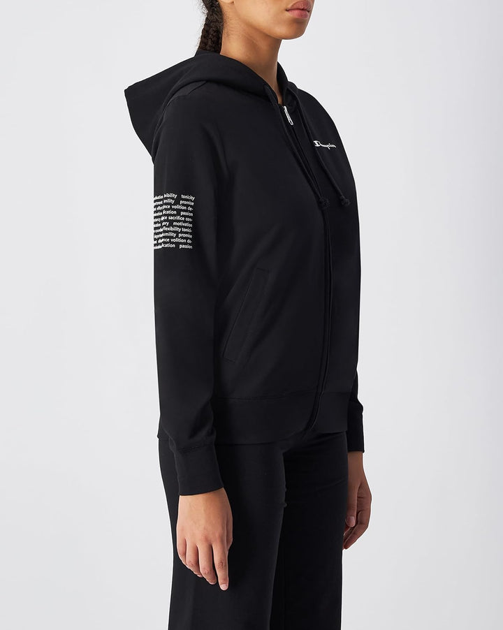 Champion Damen Legacy Outdoor Coated Nylon Hooded Jacke XS Schwarz (KK001), XS Schwarz (KK001)