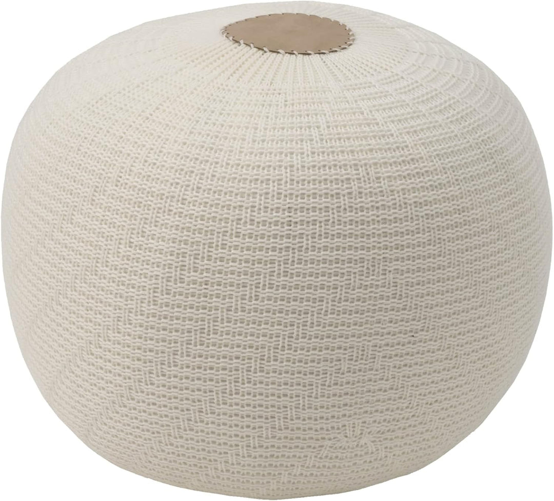 ENGLISH HOME Pouf Hocker, Rund Sitzpouf, Sitzhocker, Sitzpuff, Fusshocker, Strick Puff Hocker für Wo