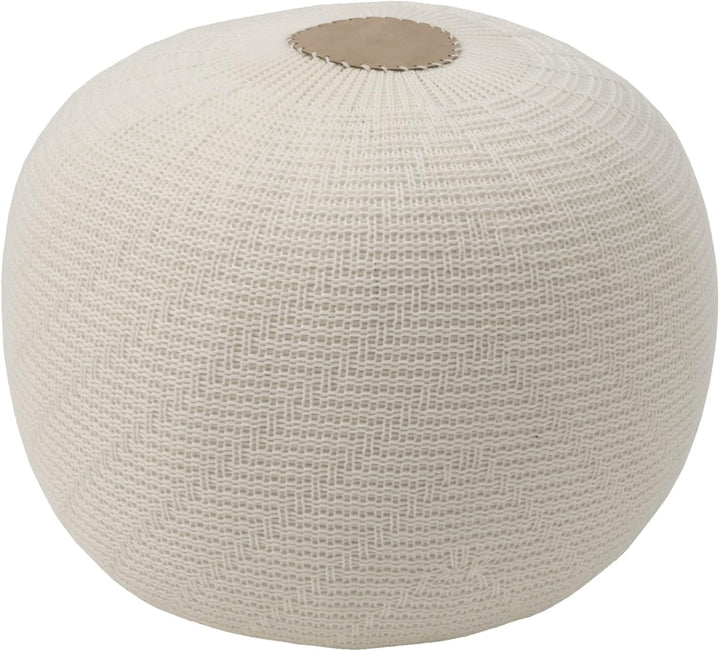 ENGLISH HOME Pouf Hocker, Rund Sitzpouf, Sitzhocker, Sitzpuff, Fusshocker, Strick Puff Hocker für Wo