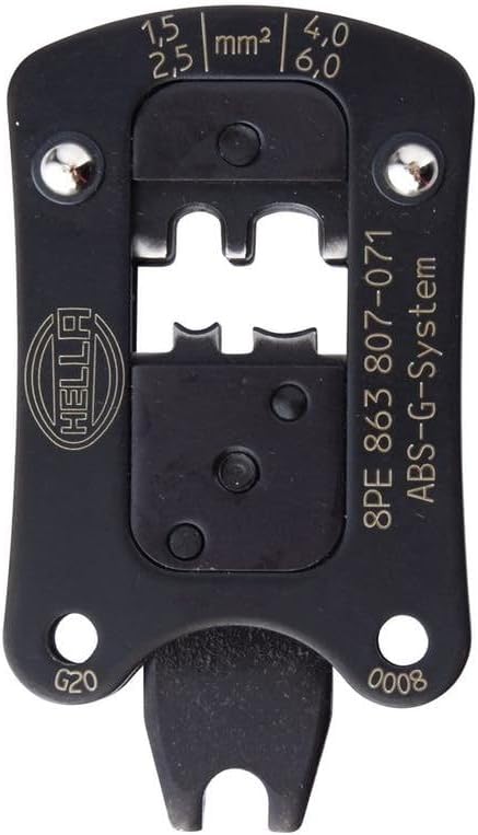 HELLA - Crimpzangeneinsatz - Metall - schwarz - Tool head ABS-G - 8PE 863 807-071