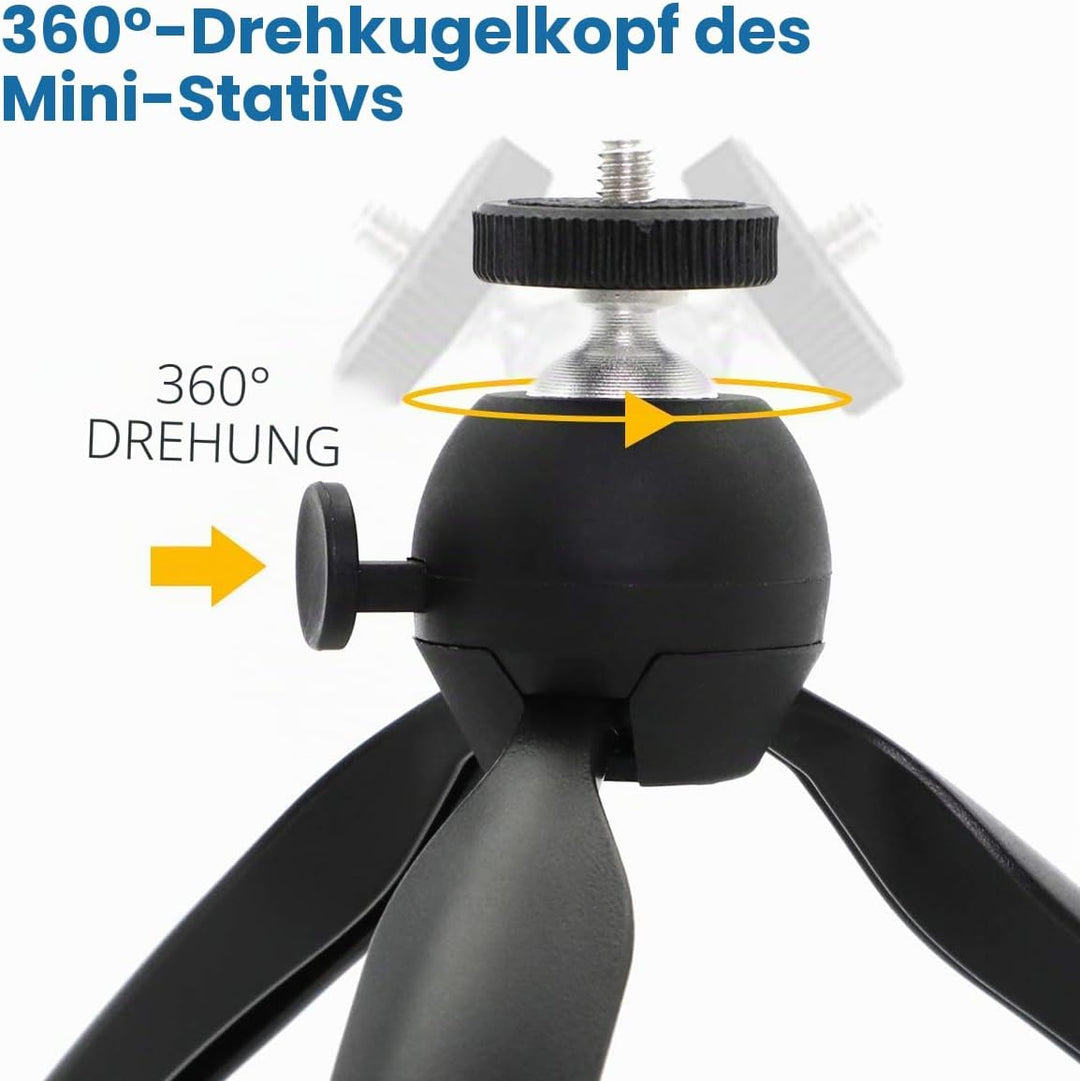 Moman Smartphone-Mikrofon mit Videokit, Shotgun-Mikrofon mit Nierencharakteristik, Kondensator-Richt
