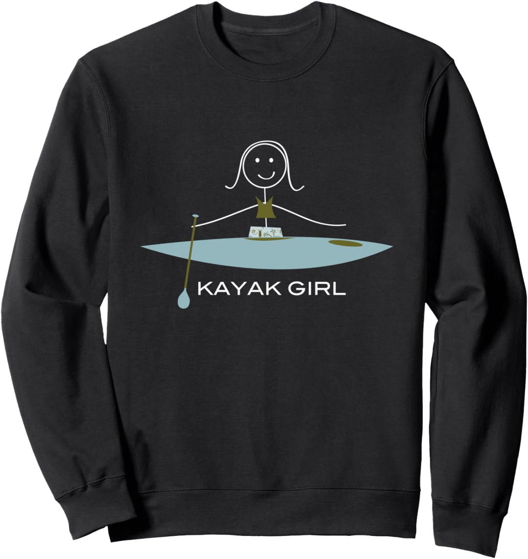 Lustige Frauen Kajak, Mädchen Kajak Geschenke Sweatshirt