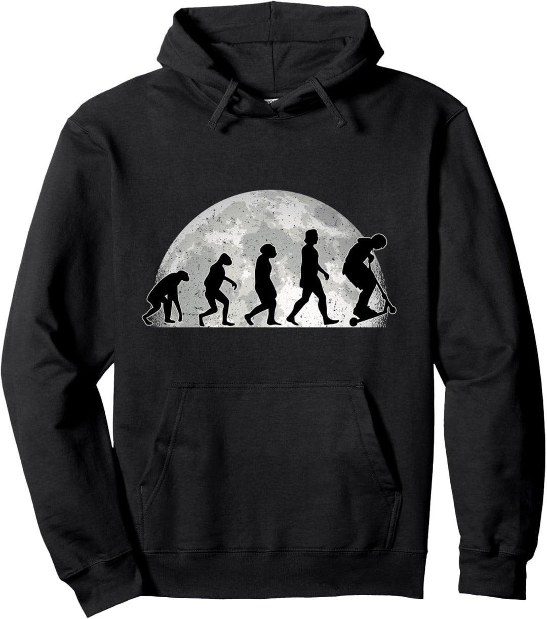 Scooter Evolution Mond Stunt Roller Tretroller Pullover Hoodie