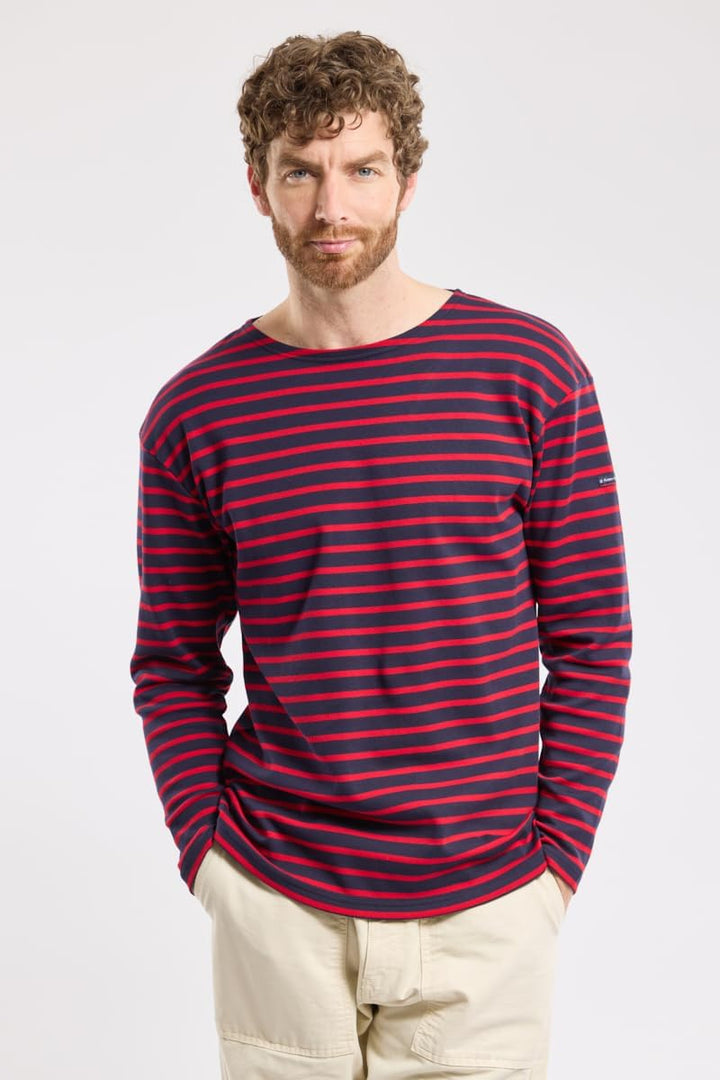 Armor Lux Herren Langarmshirt 1525 L Blau (455 Navire/Braise 455), L Blau (455 Navire/Braise 455)