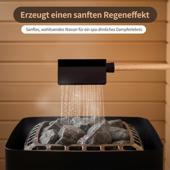 saunakelle, Saunakelle - Regenfall mit Regenfunktion - 350 ml, geeignet für Saunaaufgüsse und als Zu