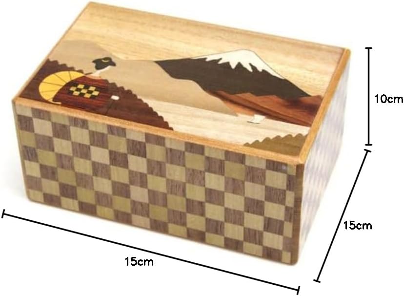 Logica Spiele Art. Yosegi Schrein 21 Schritten Maiko - Japanischer Geheimschachtel - Geschenkbox - K
