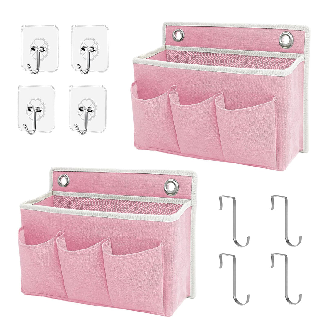 2 Stück Wand Organizer Tasche Hängekörbe Mit Grosser Mesh Abteilung Und 3 Taschen Tür Organizer Plat