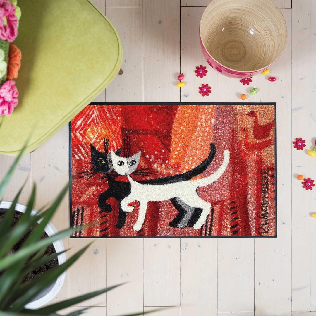 Salonloewe Rosina Wachtmeister Fussmatte Nero e Bianca 050x075 cm Fussabtreter Sauberlaufmatte draus