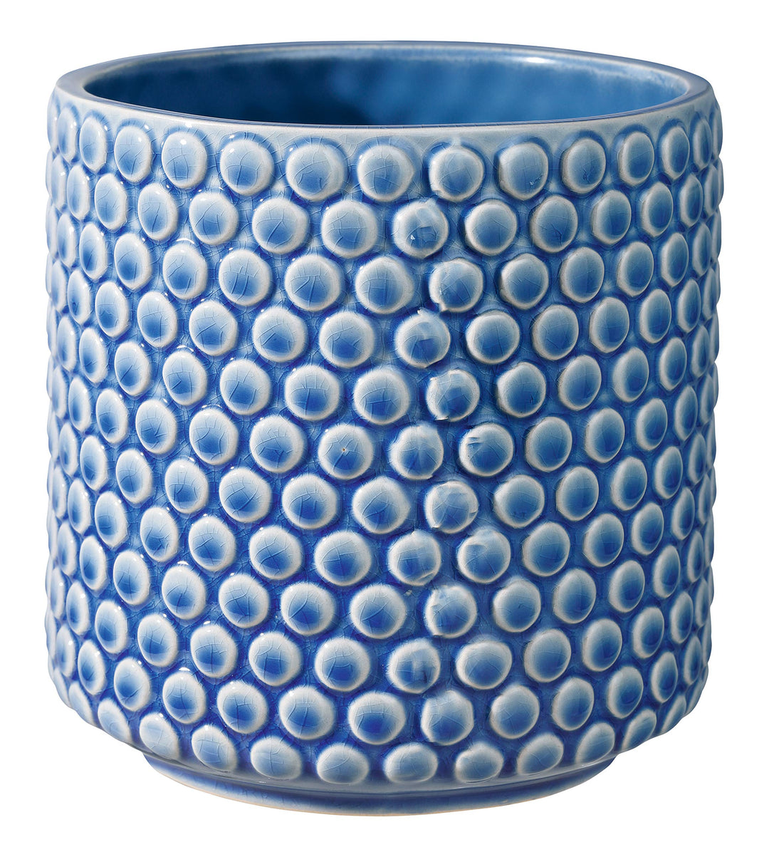 Bloomingville Blumentopf Dot Retro Übertopf Vintage Pflanztopf für Zimmerplanzen M (15,5 cm ø) Öffnu