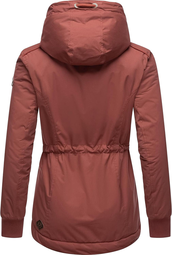 Ragwear Damen Winterjacke Outdoorjacke wasserdicht mit Kapuze YM-Danka XS-6XL S Terracotta22, S Terr